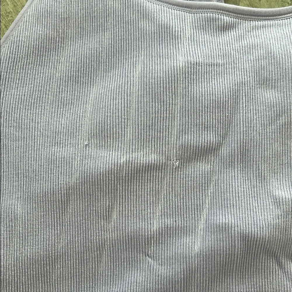 Work out Lavender Ribbed Tank Top - Picture 6 of 6